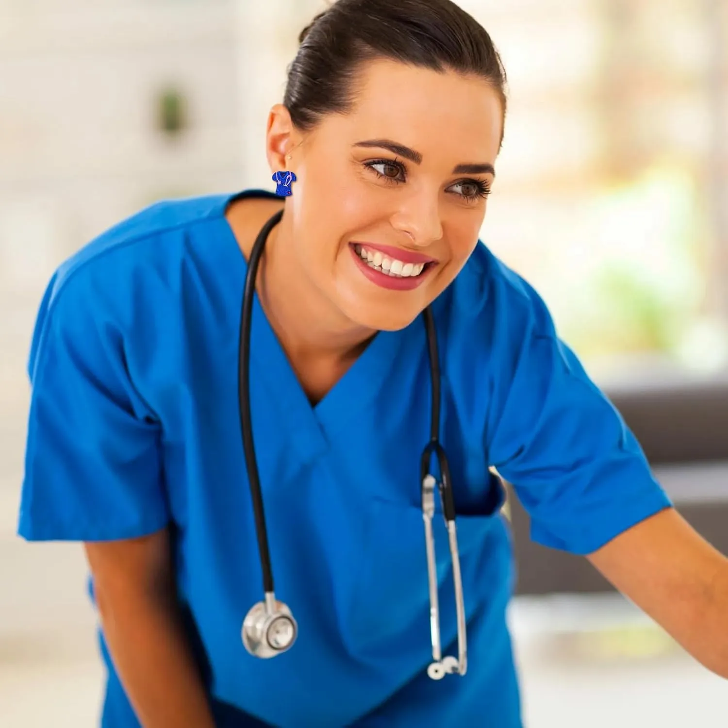 Nurse Earrings for Women Nurse Appreciation Gifts Unique Medical Stethoscope Earring 2025 Graduation School Cool Gifts for Nurses