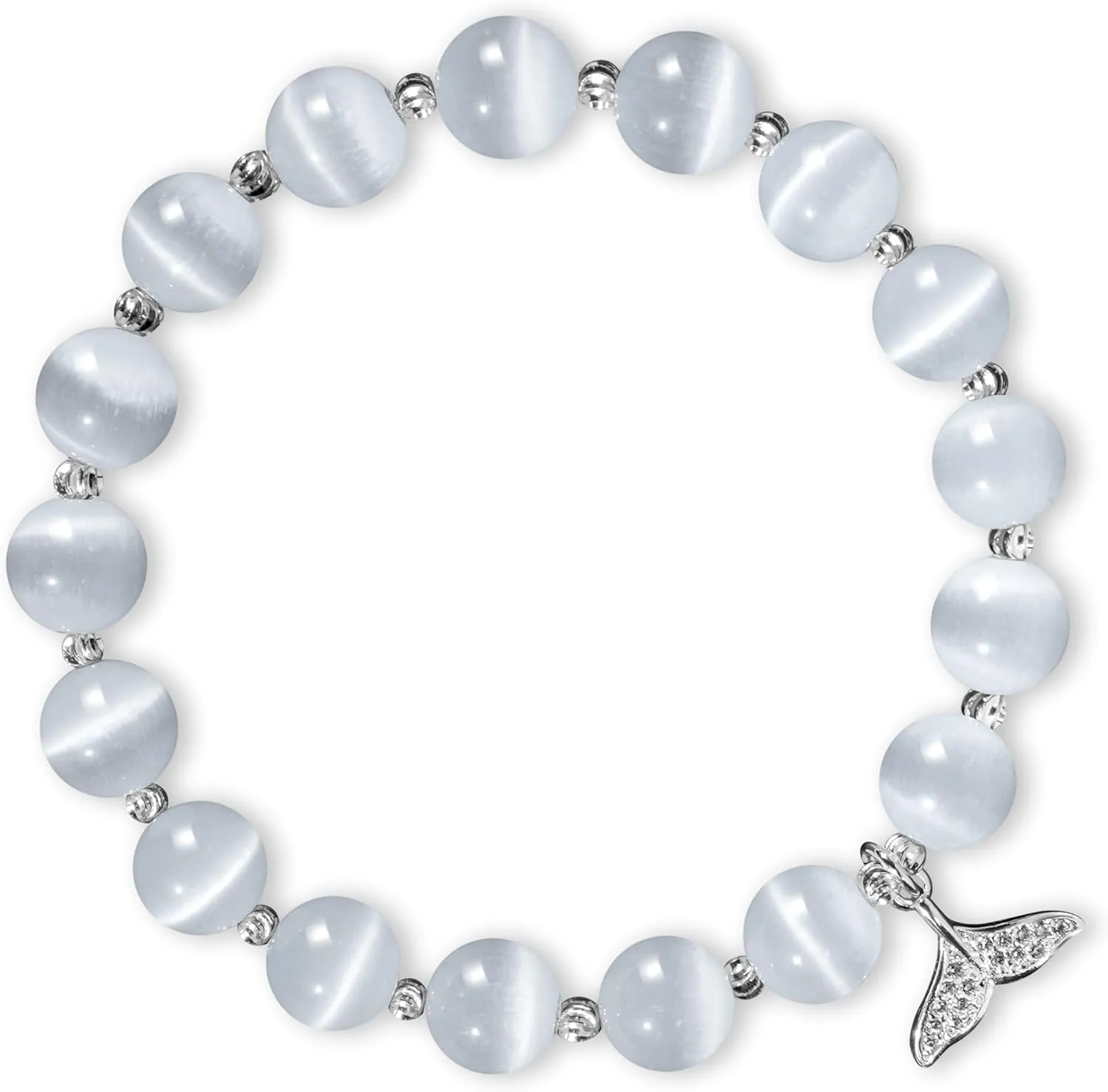 pcgaga Natural Crystal Stretch Bracelet Heart Healing Crystals for Women Friends Beaded Jewellery Bracelet Love Charm Valentines Gift for Her