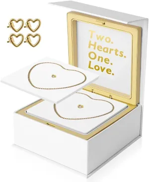 Permanent Couples Bracelet Kit  Locking Heart Clasp DIY Bracelet Set for Couples, Friends, and Family  Unique Gift for Anniversary, Valentines Day, Birthday  His & Hers Matching Bracelets