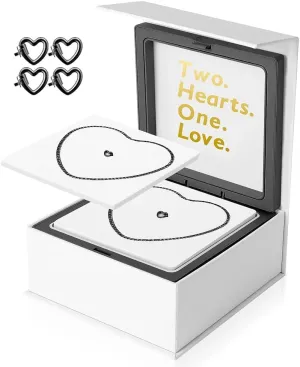 Permanent Couples Bracelet Kit  Locking Heart Clasp DIY Bracelet Set for Couples, Friends, and Family  Unique Gift for Anniversary, Valentines Day, Birthday  His & Hers Matching Bracelets