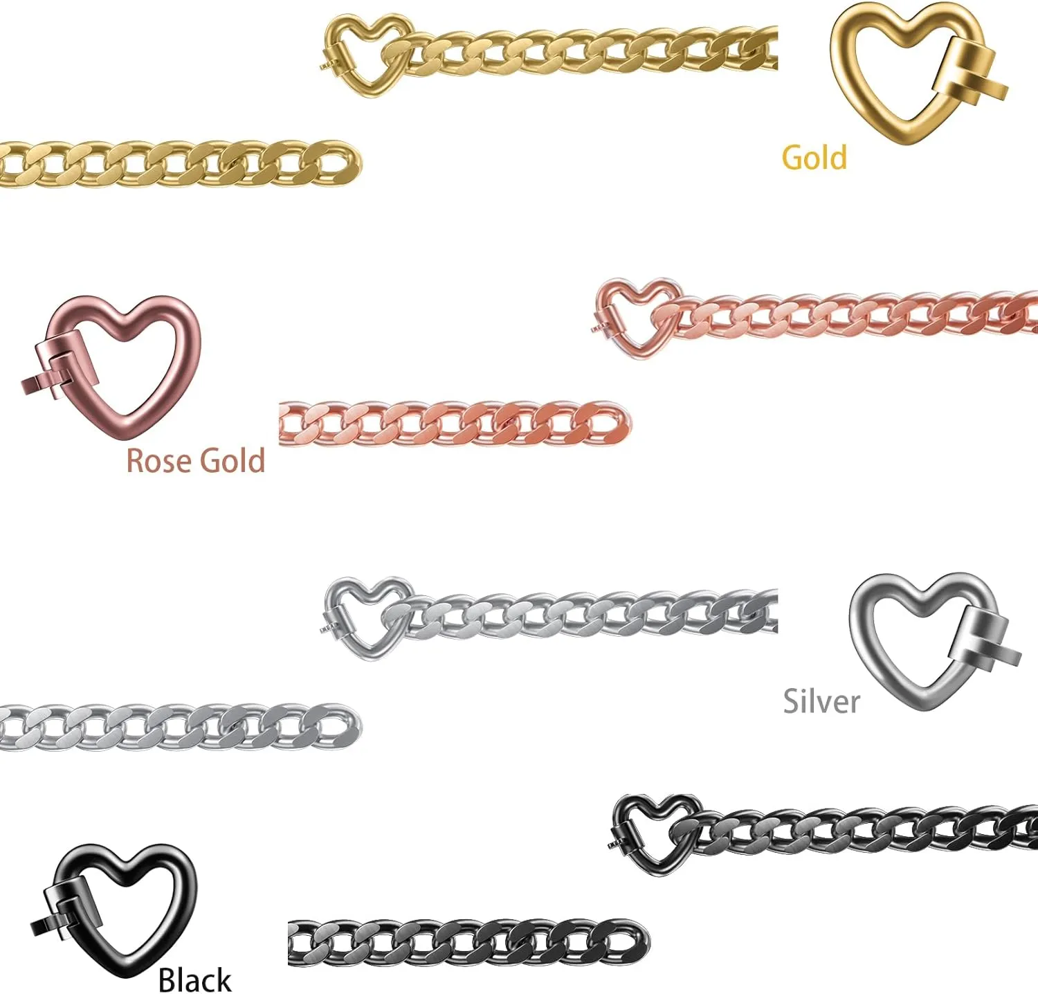 Permanent Couples Bracelet Kit  Locking Heart Clasp DIY Bracelet Set for Couples, Friends, and Family  Unique Gift for Anniversary, Valentines Day, Birthday  His & Hers Matching Bracelets