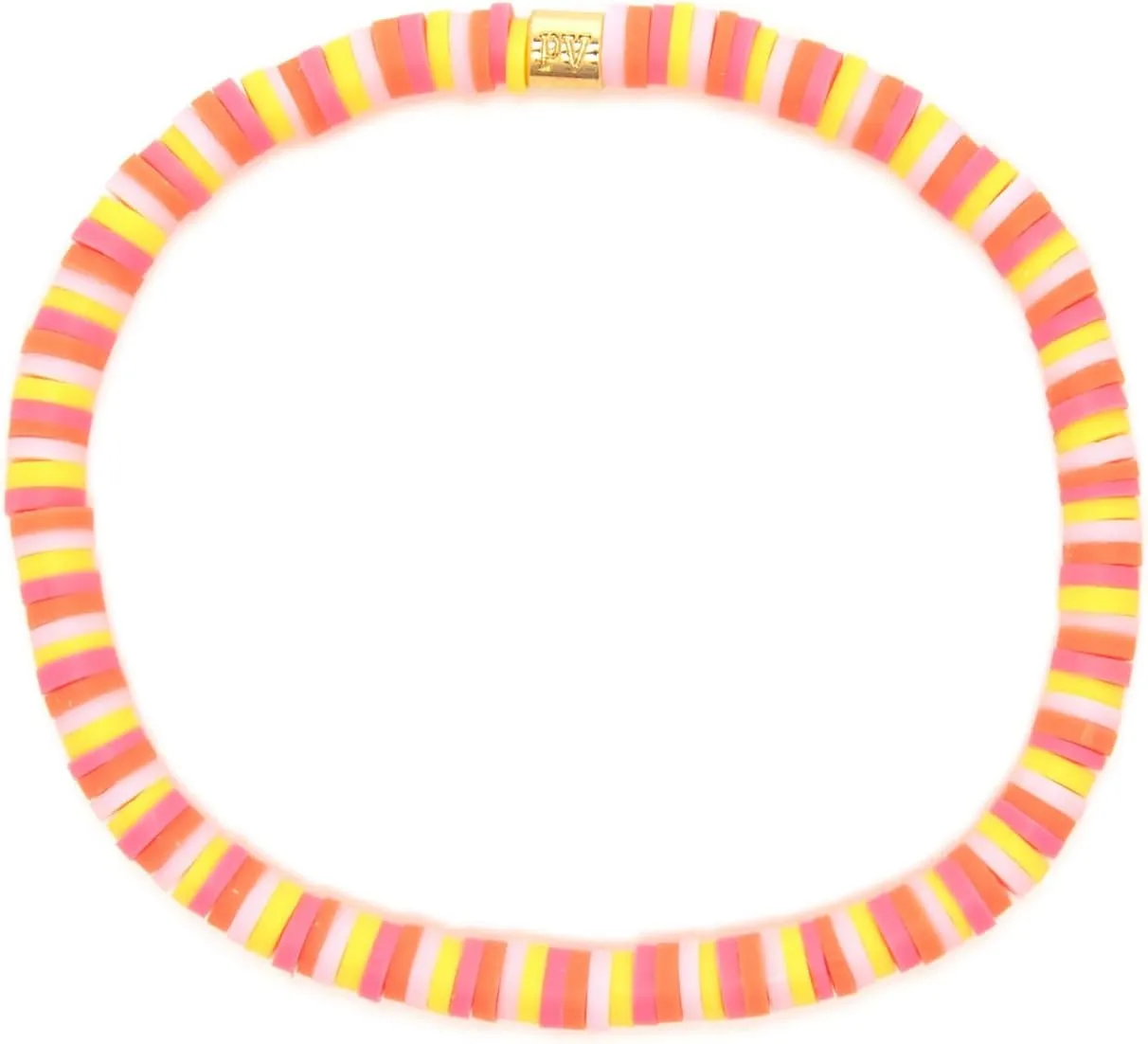 Pura Vida Bracelets Seascape Vinyl Disc Bead Stretch Bracelet for Women