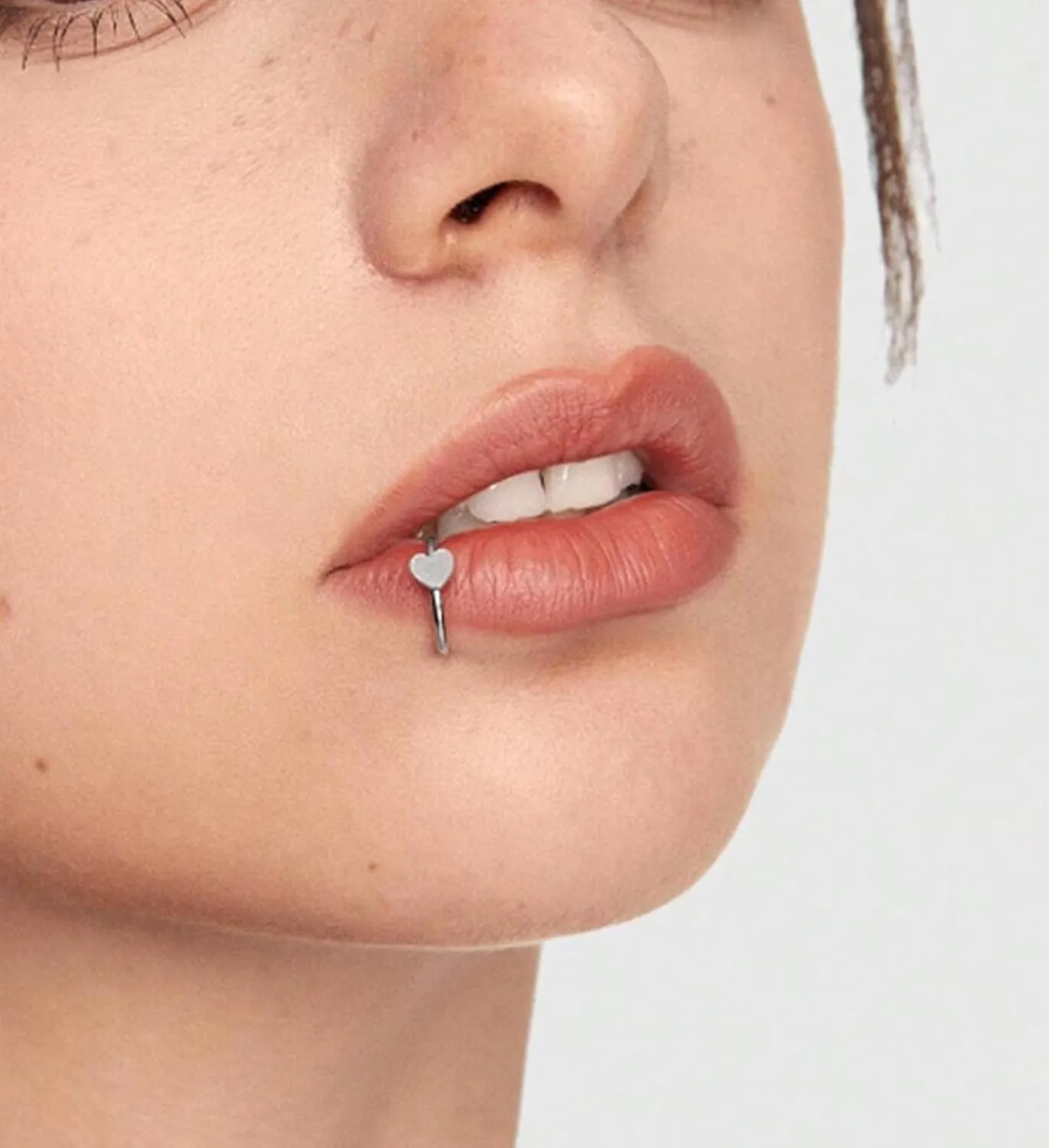 QWALIT Fake Lip Piercing Fake Lip Ring Fake Nose Ring Fake Snake Bites Fake Nose Piercing Faux Lip Rings Fake Snake Bite Piercing Clip Lip Ring Ear Cuff Earrings
