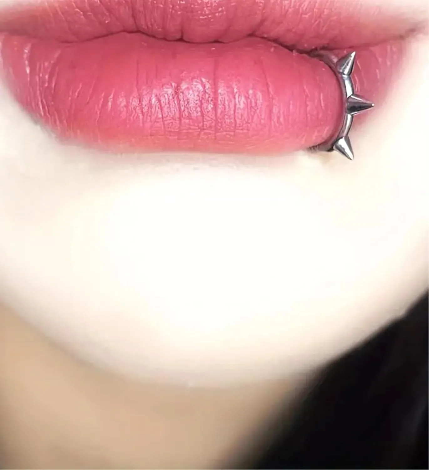QWALIT Fake Lip Piercing Fake Lip Ring Fake Nose Ring Fake Snake Bites Fake Nose Piercing Faux Lip Rings Fake Snake Bite Piercing Clip Lip Ring Ear Cuff Earrings