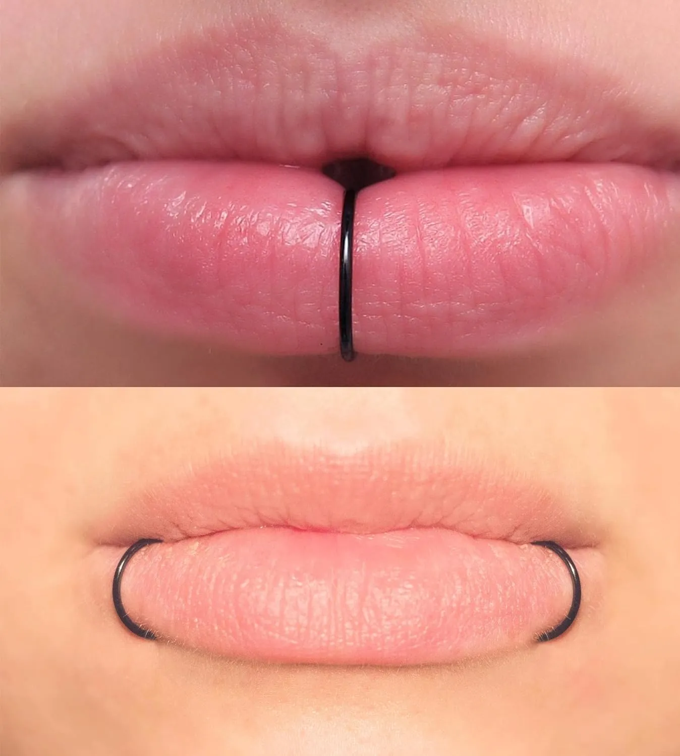 QWALIT Fake Lip Piercing Fake Lip Ring Fake Nose Ring Fake Snake Bites Fake Nose Piercing Faux Lip Rings Fake Snake Bite Piercing Clip Lip Ring Ear Cuff Earrings