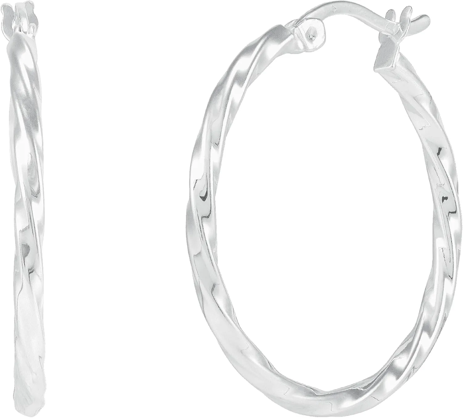 Silpada 'Endless Twists' Hoop Earrings in Sterling Silver