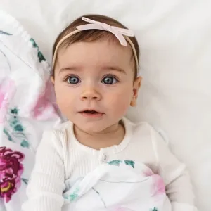 Velvet Petite Bow - Lullaby Pink