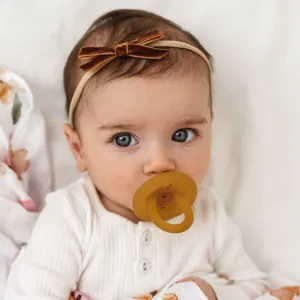 Velvet Petite Bow - Toffee