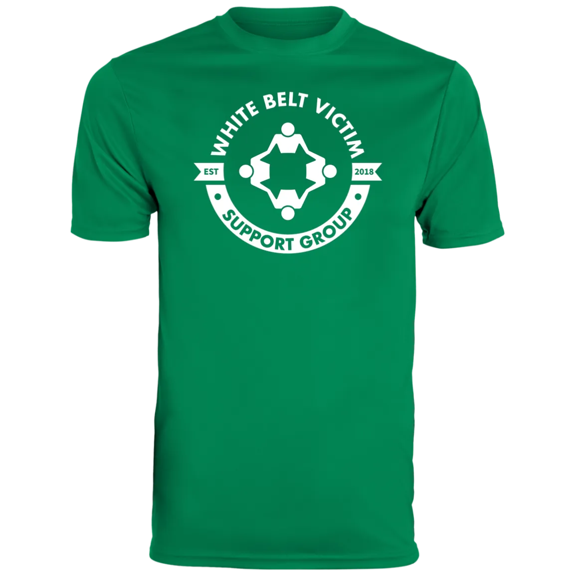 White Belt Victim Support Group Loose BJJ Rash Guard