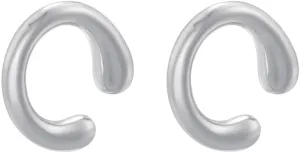 Women's Gold Plated Brass Triple Band Twisted Ear Cuffs, Clip-On Design